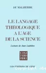 Le Langage théologique à l'âge de la science vignette