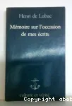 Mémoire sur l'occasion de mes écrits vignette
